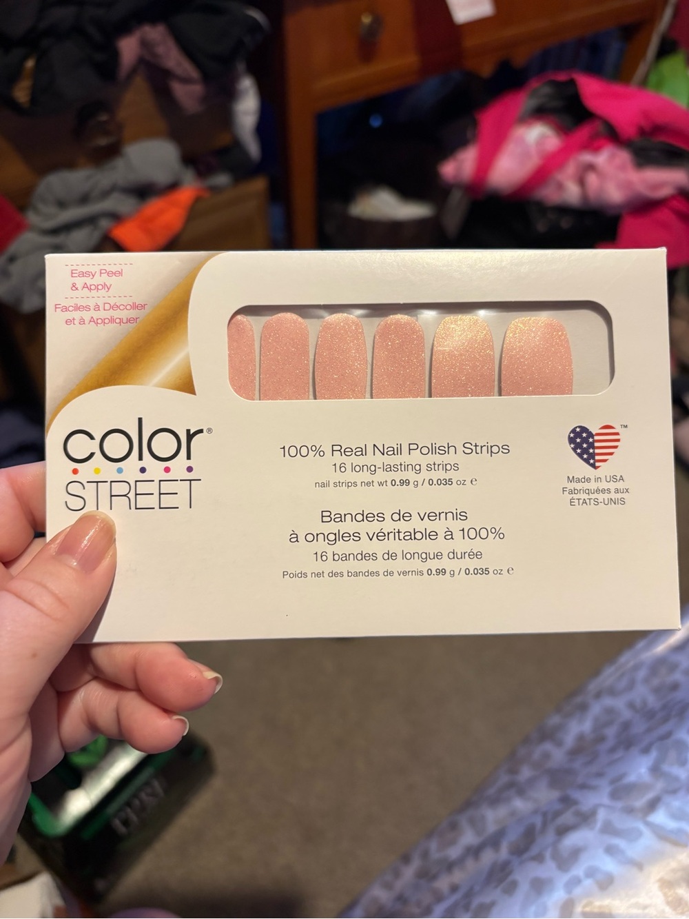 Color Street Rose Gold Shimmer Nail Polish Strips